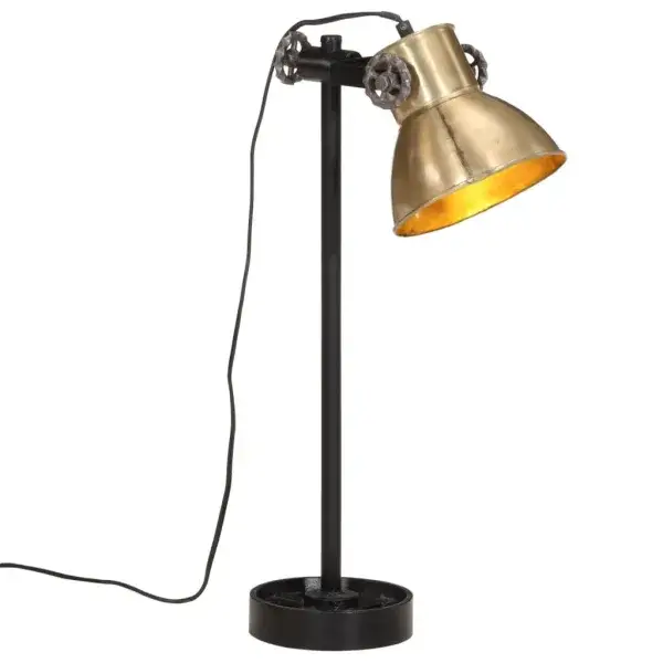 Bureaulamp 25 W antiek messing 15x15x55 cm E27
