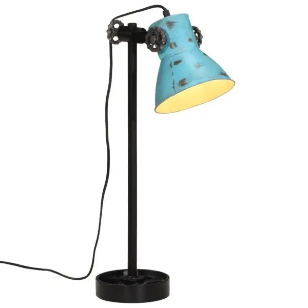 Bureaulamp 25 W verweerd blauw 15x15x55 cm E27