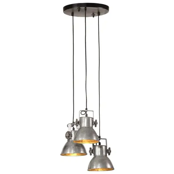 Hanglamp 25 W Vintage Zilver 30x30x100 cm E27