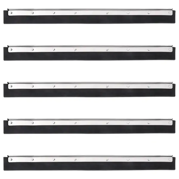 Vloerwisserkoppen 5 st 60,5x2x5 cm Staal en Rubber