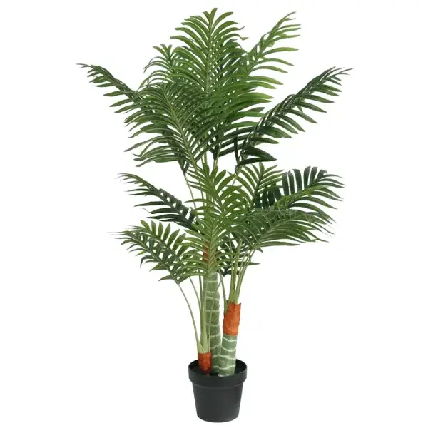 Kunstpalm met 3 stammen Groen 120 cm PP