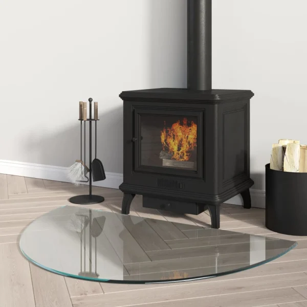 Haardglasplaat Halfrond 800x500 mm