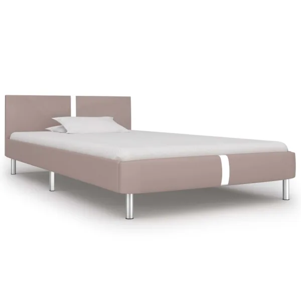 Bedframe zonder matras Cappuccino Kunstleer 90x200 cm