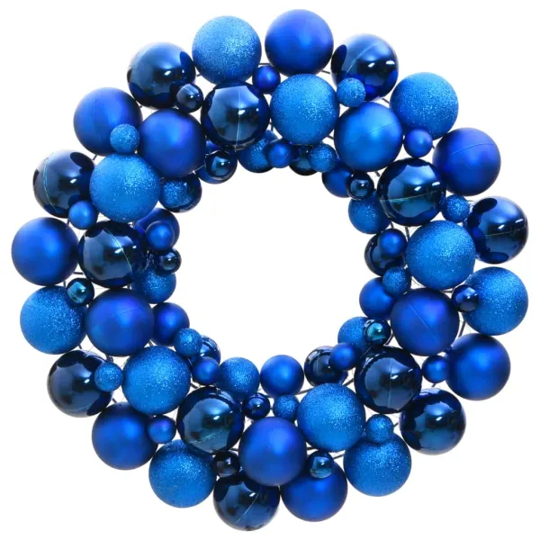 Kerstkrans Blauw 45 cm Polystyreen