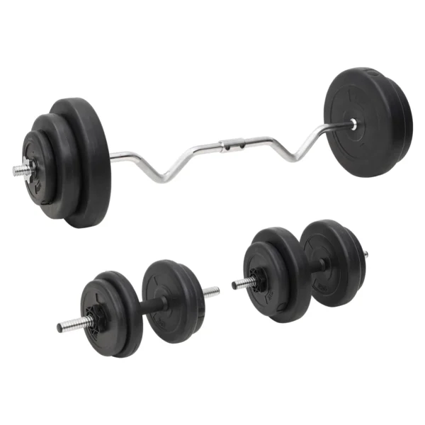 Curl Halterstang en Dumbbell met Platen 60 kg