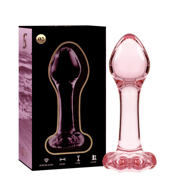 NEBULA SERIE VAN IBIZA - MODEL 2 ROZE GLASPLUG 11 CM -OF- 3,5 CM