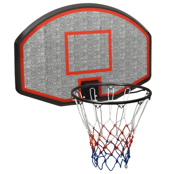 Basketbalbord Zwart 90x60x2 cm Polyethyleen