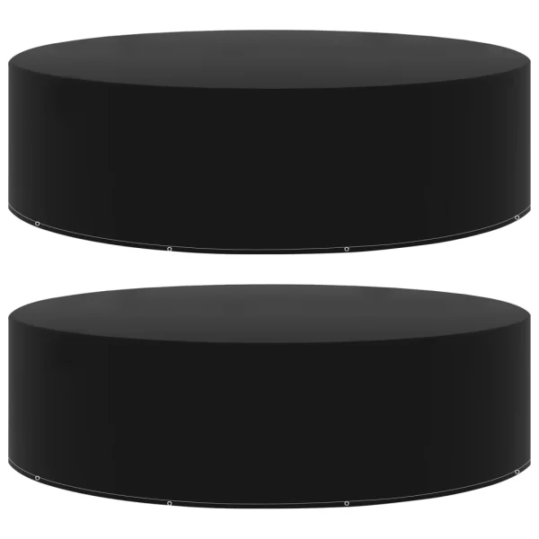 Tuinmeubelhoezen 2 st 10 ogen 205x90 cm (2x48636)