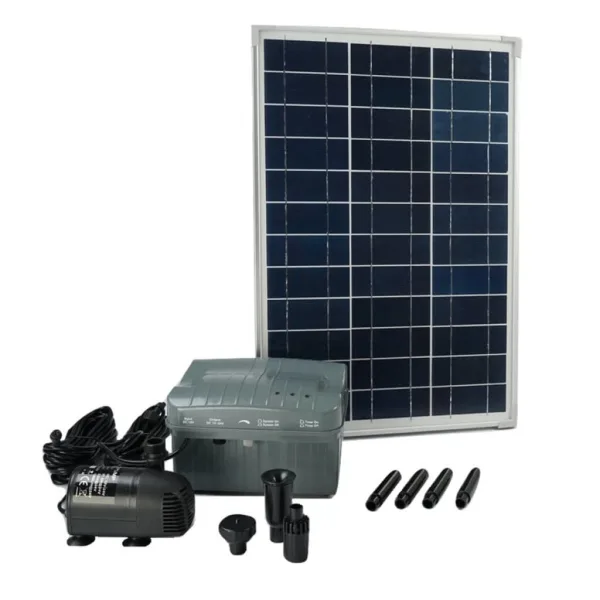 Ubbink Tuinfonteinpompset "SolarMax 1000 Accu" met zonnepaneel, pomp, accu