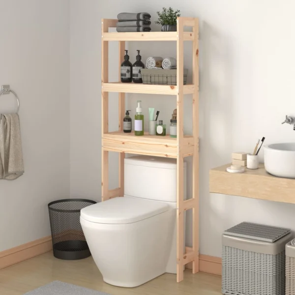Toiletrek 63x26x171 cm massief grenenhout