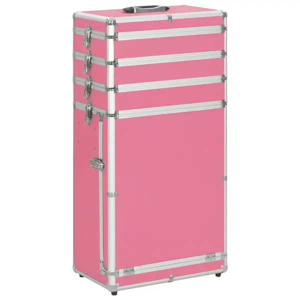Make-up Trolley Aluminium Roze