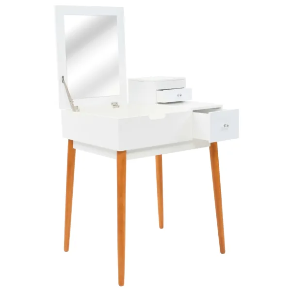 Kaptafel met spiegel MDF 60x50x86 cm