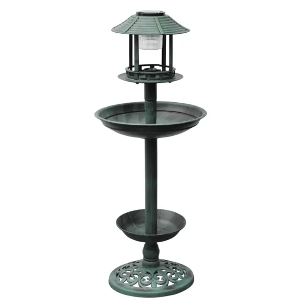 Vogelbad/Voederbak met Solarlamp