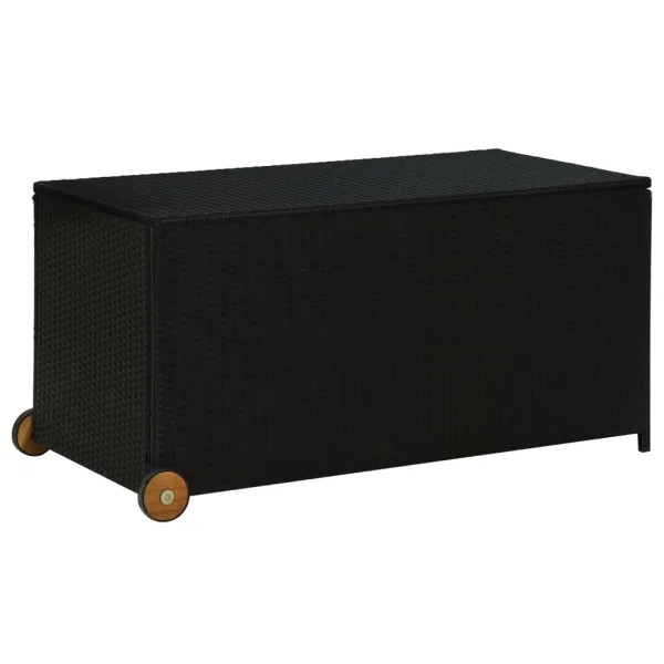 Tuinbox Zwart 120x65x61 cm Poly Rattan