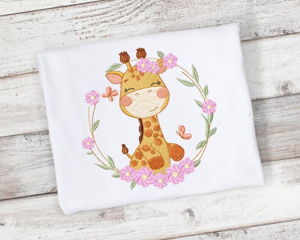 Pretty Giraffe Personalized Shirt