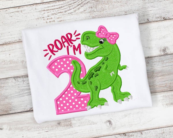 Roar I'm 2, Girls 2nd Birthday