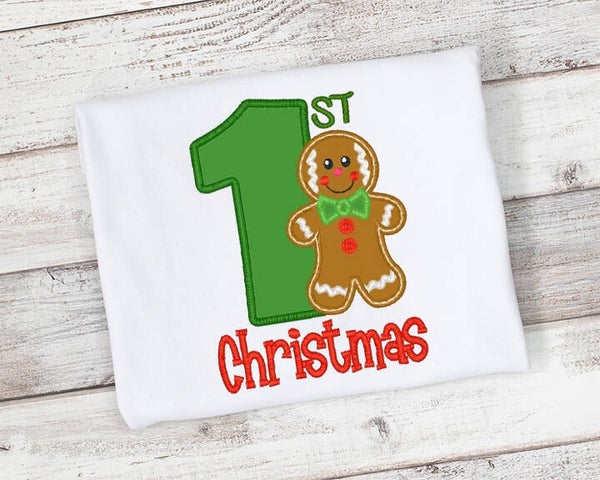 Gingerbread Boy 1st Christmas Shirt