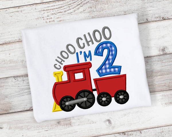 Choo Choo I'm 2, 2nd Birthday Shirt