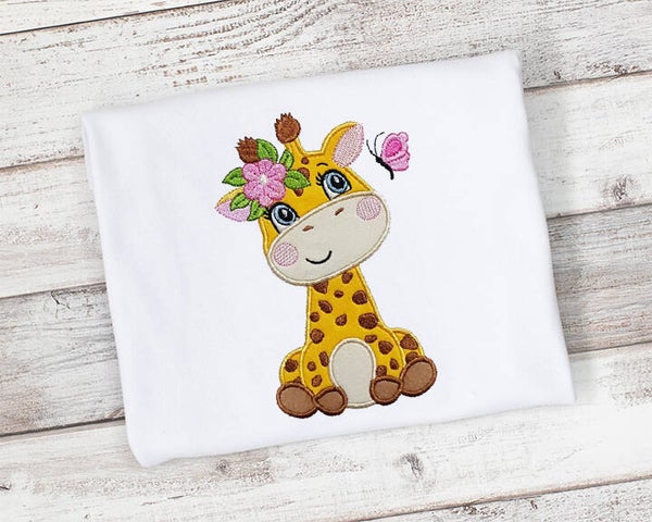 Cute Giraffe, Girls Shirt or Bodysuit