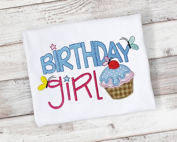 Birthday Girl Cupcake Shirt