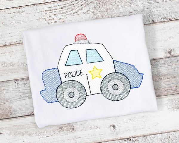 Police Car Shirt or Bodysuit