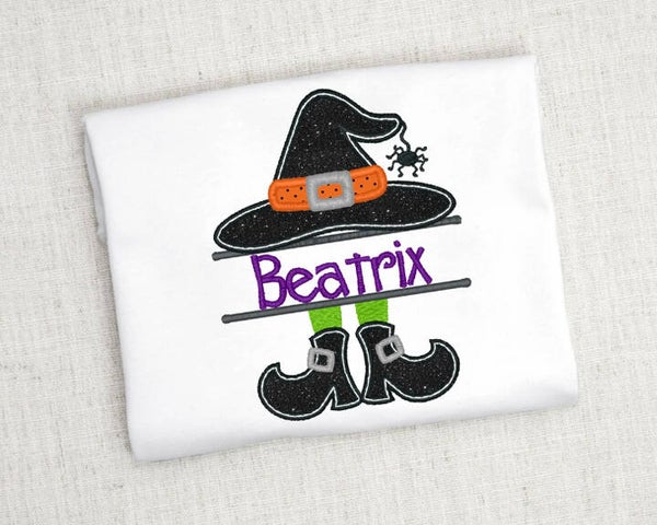 Split Witch Halloween Peeker
