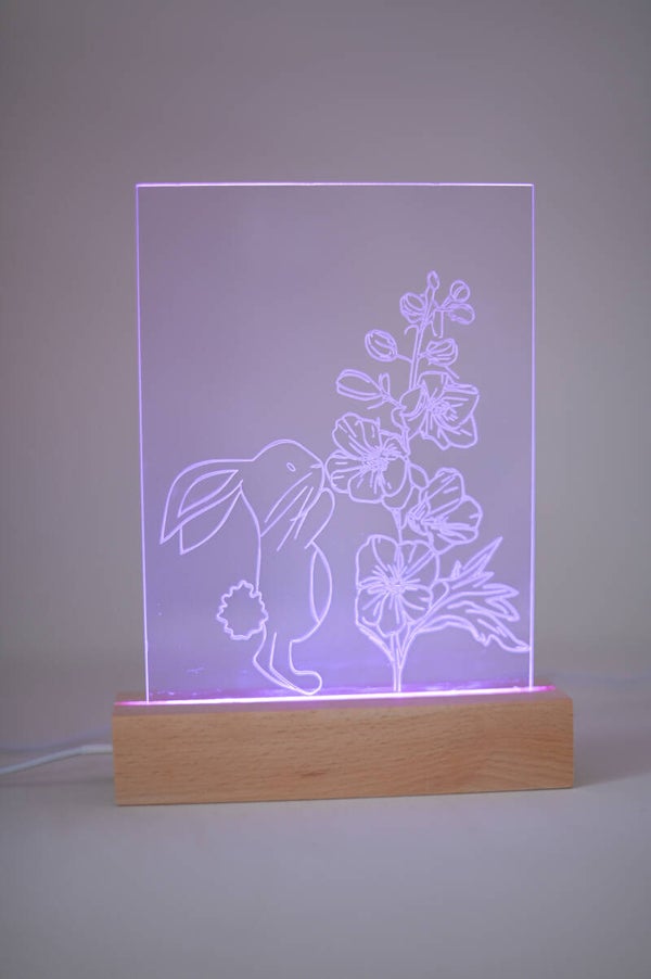 LED-licht met gravering (full color)