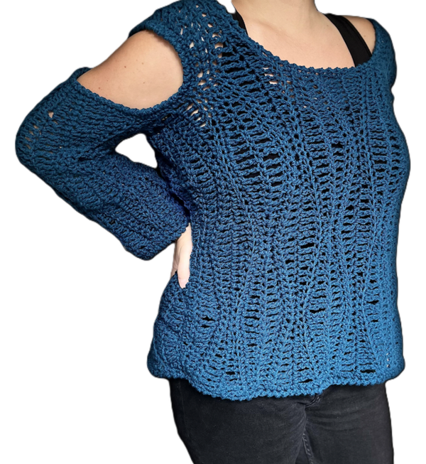 Cold-Shoulder Sweater