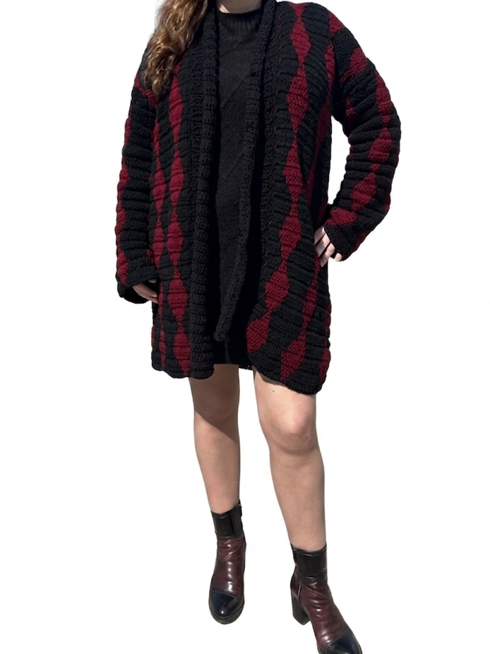 Crochet Pattern Coat "Obsidian"
