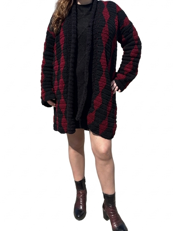Crochet Pattern Coat "Obsidian"