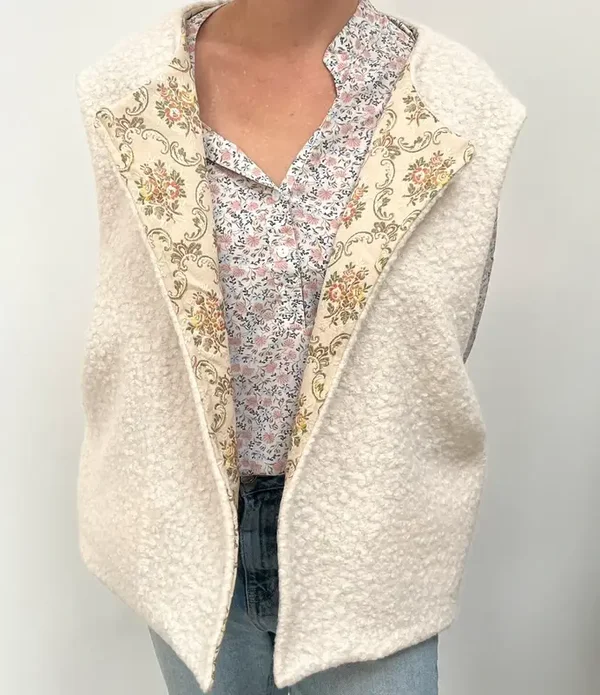 Gilet laine bouclette