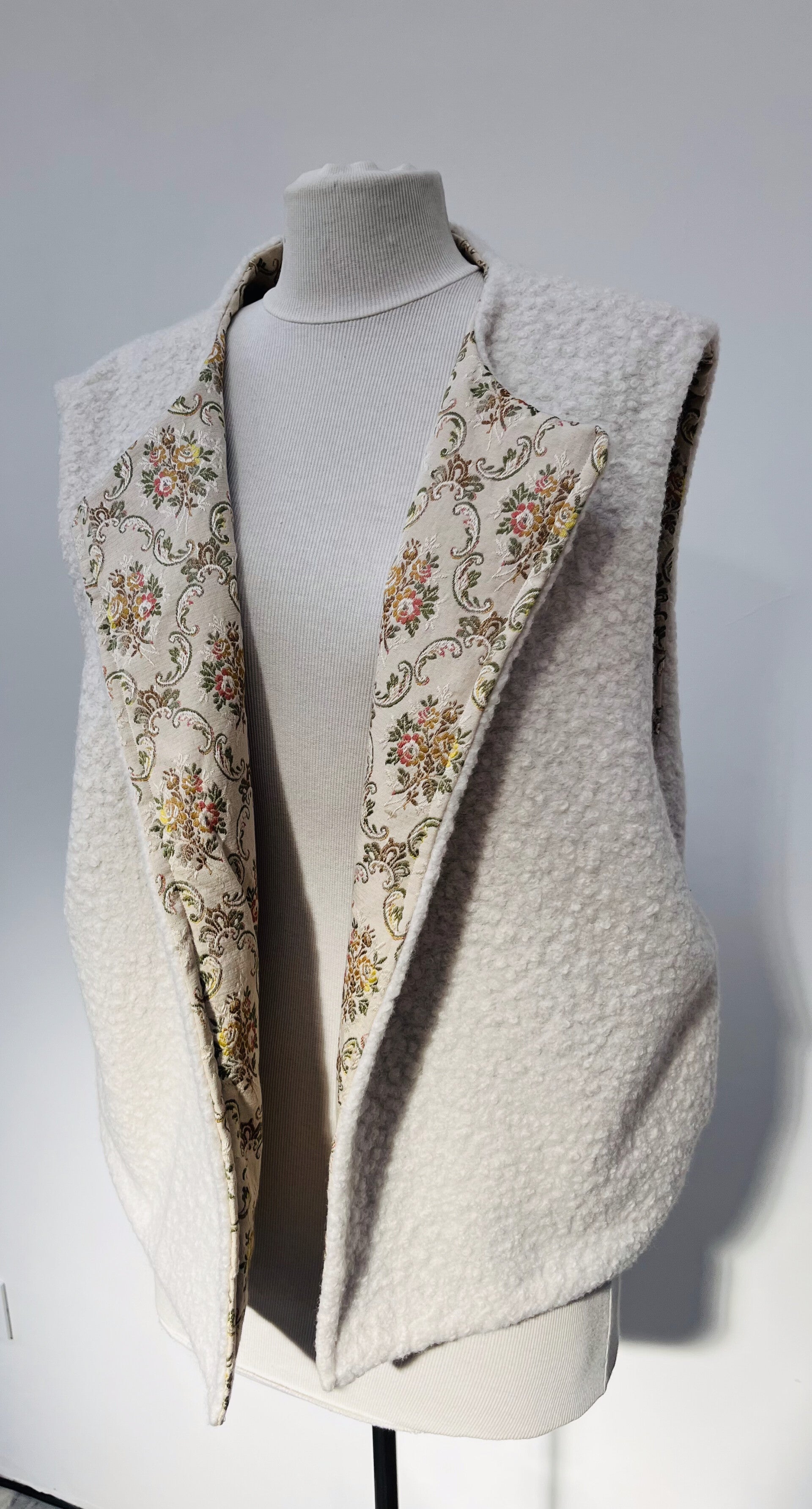 Gilet laine bouclette