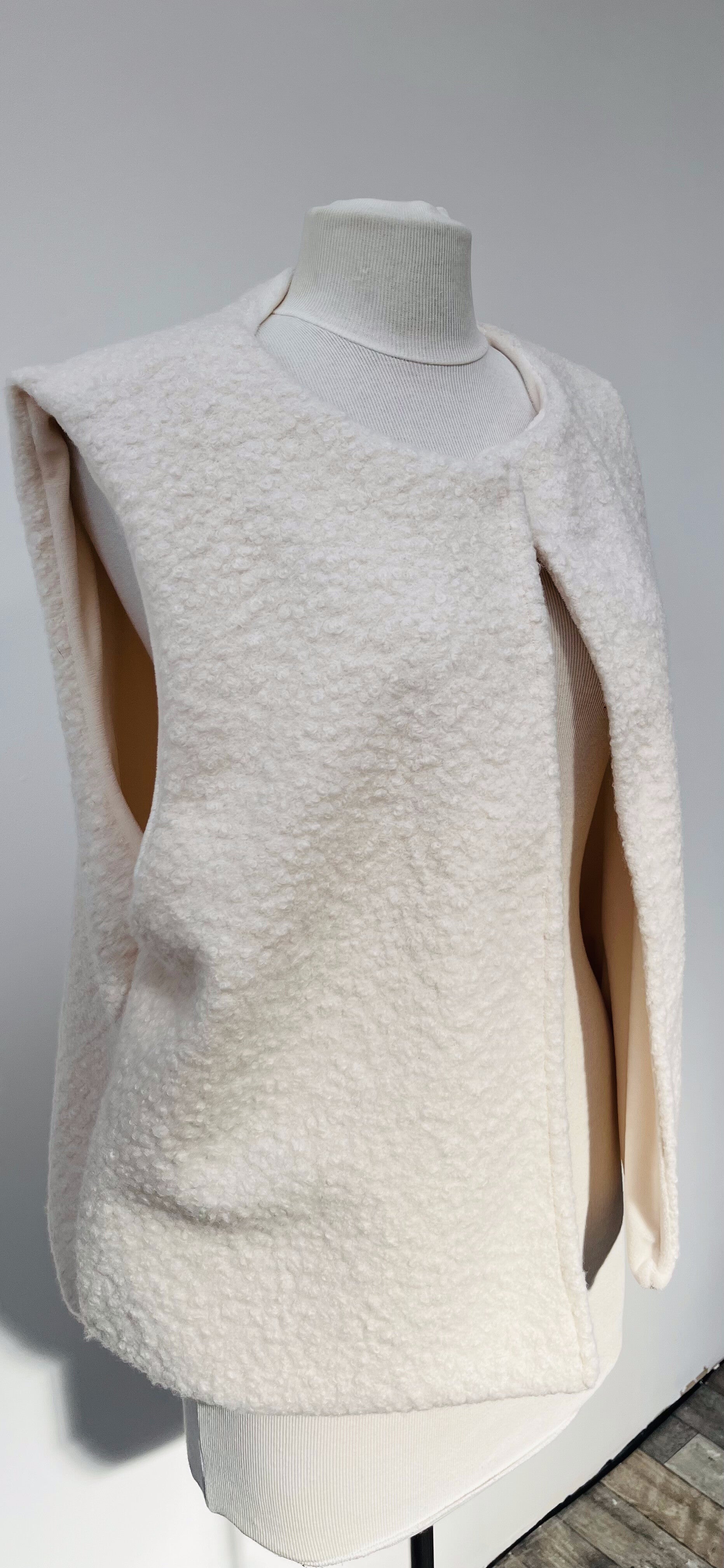 Gilet laine bouclette "Epure"