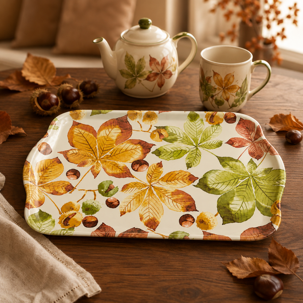 Tray melamine 13x21 cm Castanea
