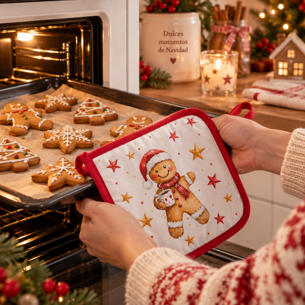 Potholder Cocoa and cookie