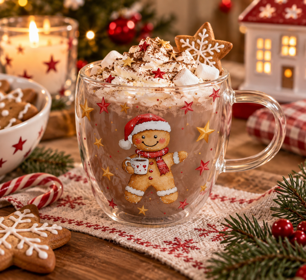 Double-walled glass 0.2 L Cocoa and cookie