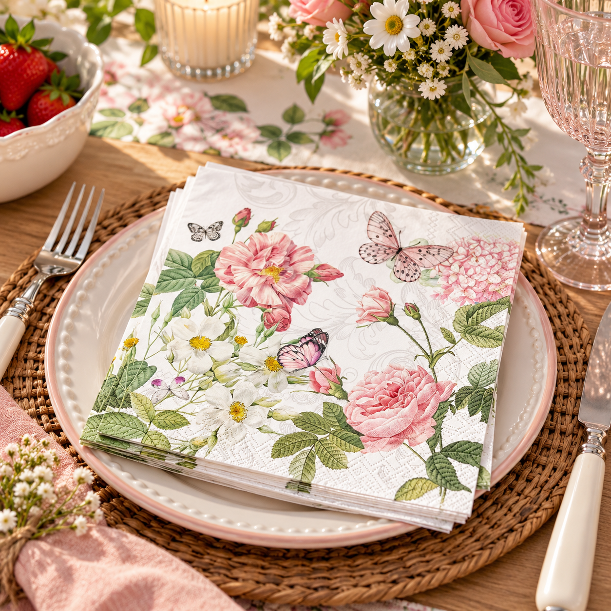 Napkin 33 Amelia white FSC Mix