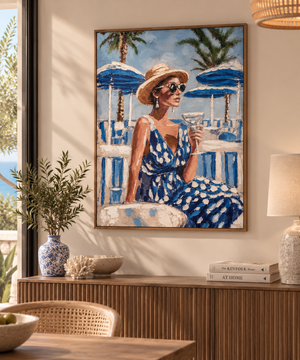 CUADRO LIENZO 70X3.5X100 CHICA VERANO