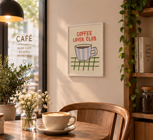 CUADRO MDF 30X3X40 CAFE IMPRESO