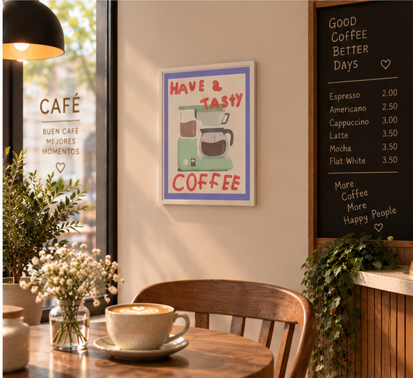 CUADRO MDF 30X3X40 CAFE IMPRESO