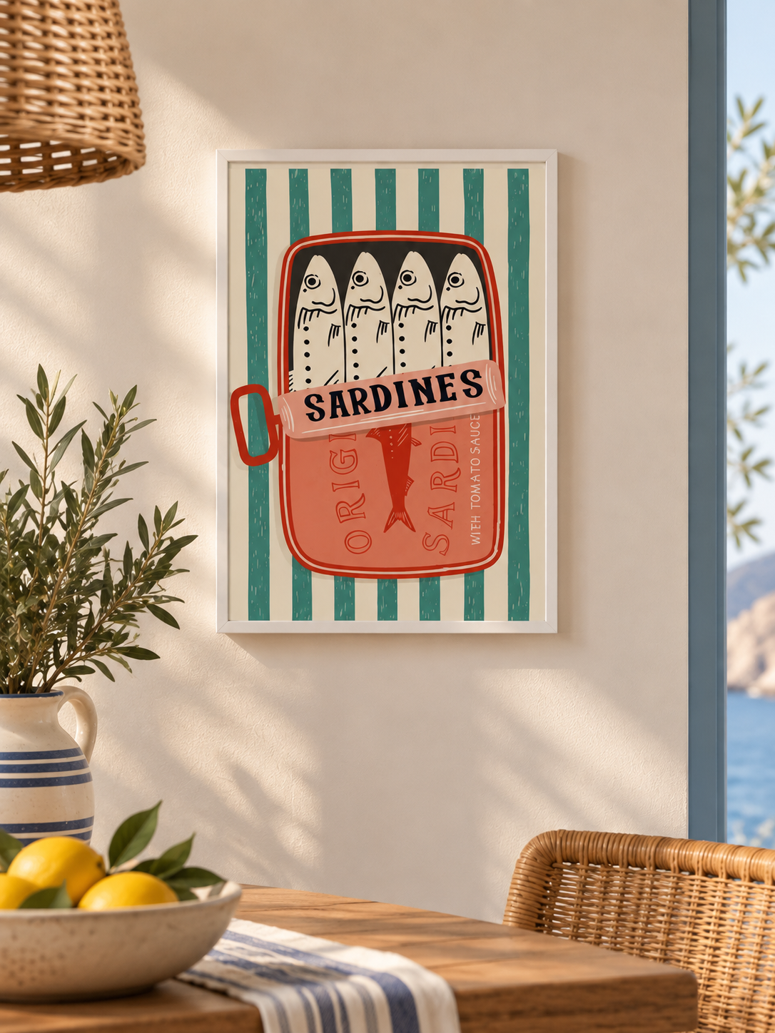CUADRO LIENZO PS 30X2,2X40 SARDINAS