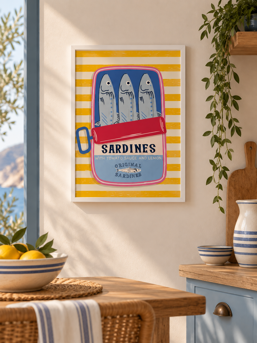 CUADRO LIENZO PS 30X2,2X40 SARDINAS
