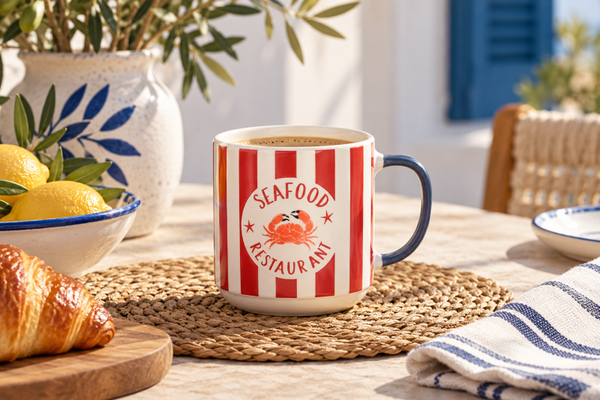 MUG PORCELANA NEW BONE 12X8,5X10 410ml