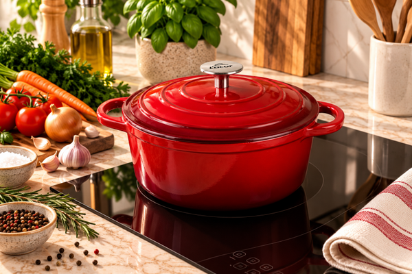 CACEROLA HIERRO FUNDIDO RED 24CM