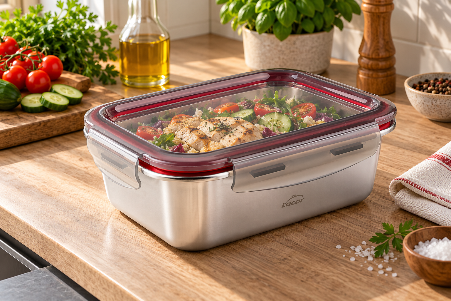 RECIPIENTE RECTANGULAR ECOINOX 260ML