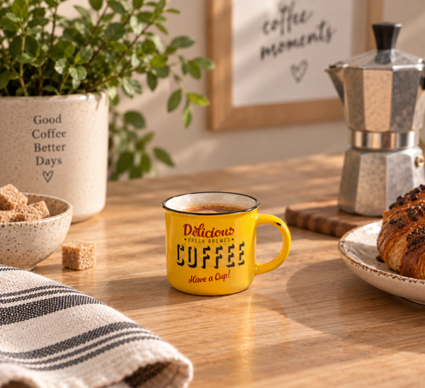 MUG PORCELANA 7.5X5.7X5 70 RETRO CAFE