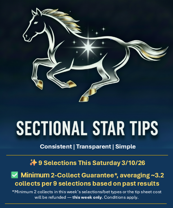Sectional Star Tips - Saturday 3 October 2026