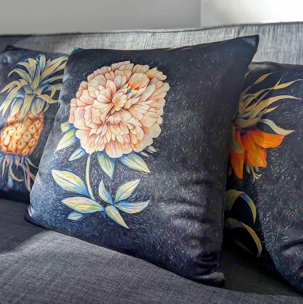 Coussin décoratif Pivoine