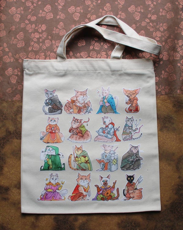 Adventurer Cats Zippered Tote Bag