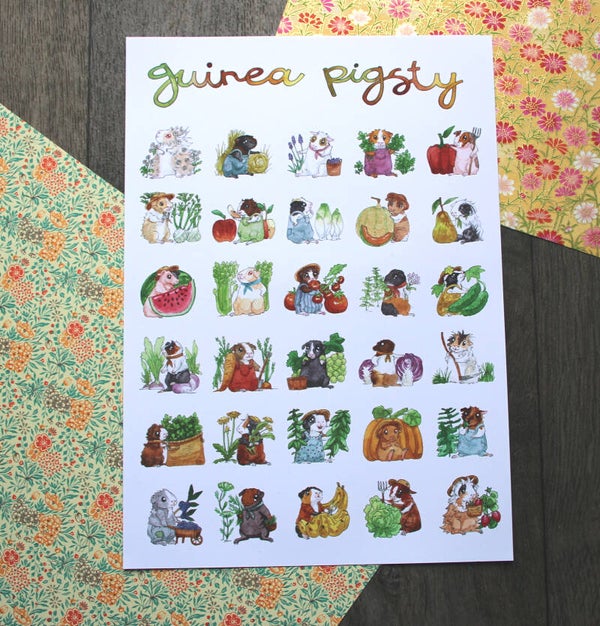 "Guinea Pigsty" Print